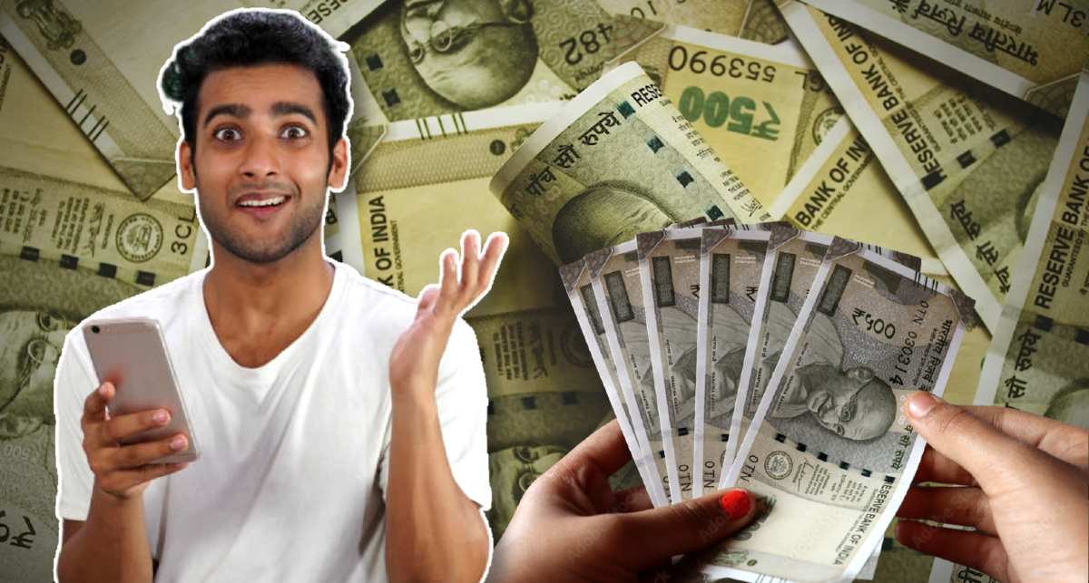 Indian Man Schoked Money