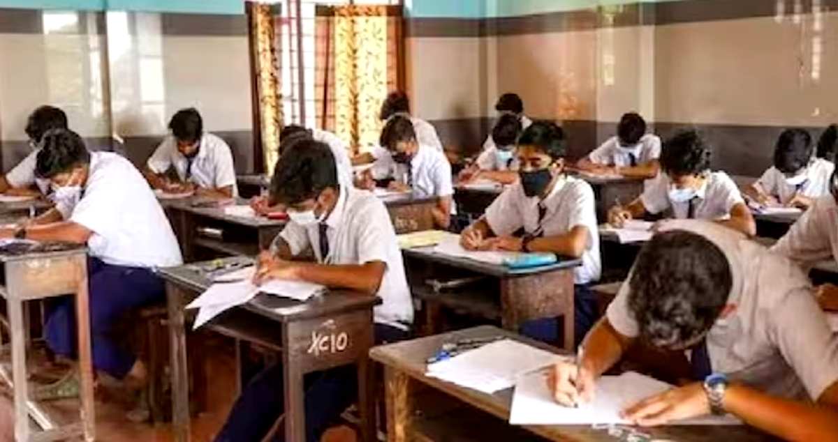 Students giving Madhamik Exam 2024